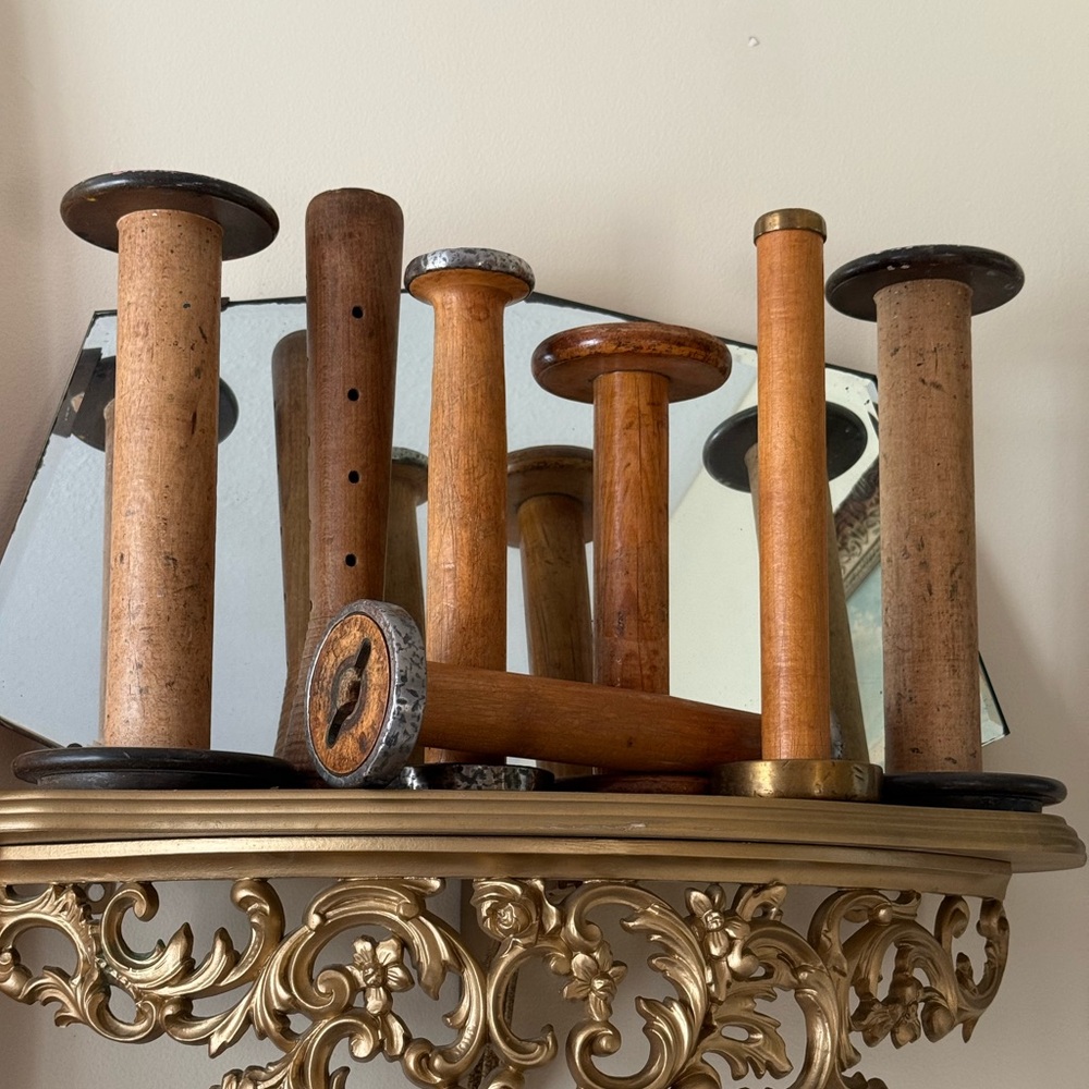 Antique‎ Wooden Spools Collection